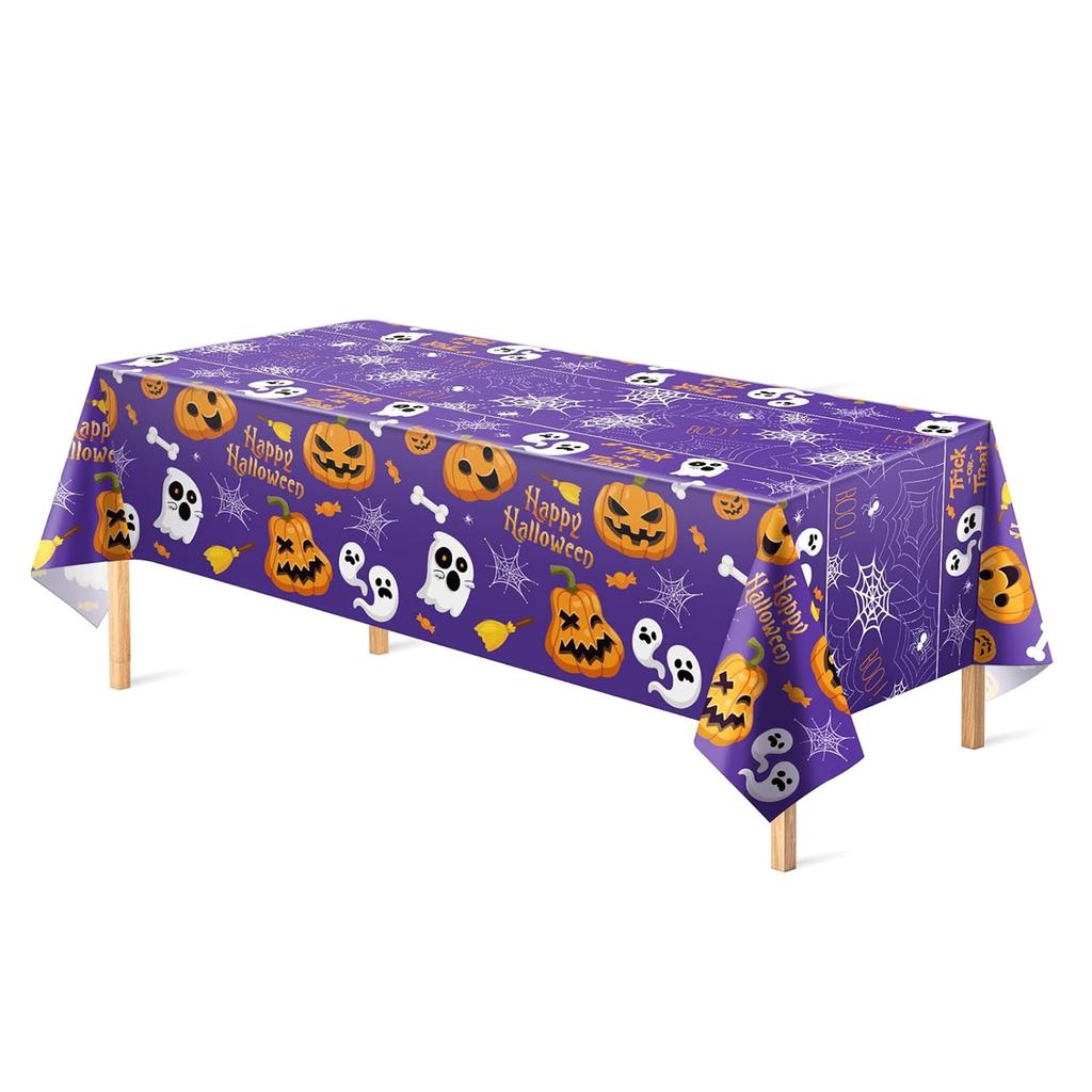 Halloween Theme Disposable Tablecloth Waterproof Party Tablecloth Background Cloth For Desk Decoration