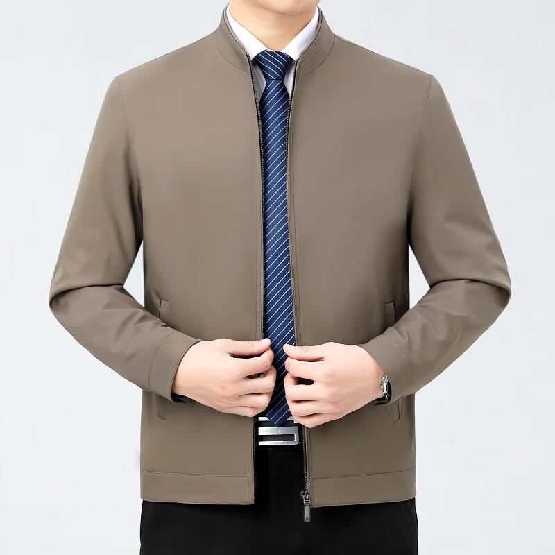 Firstview Men's Business Casual Stand-Collar Zip Jacket FV25D1645