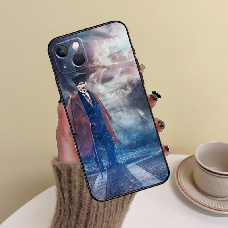 Turecká vlajka Atatürka Pouzdro na telefon Pro iPhone 14 Pro Max 17 Air 16 15 11 12 13 Pro Max mini 16 Plus 16e Kryt Funda