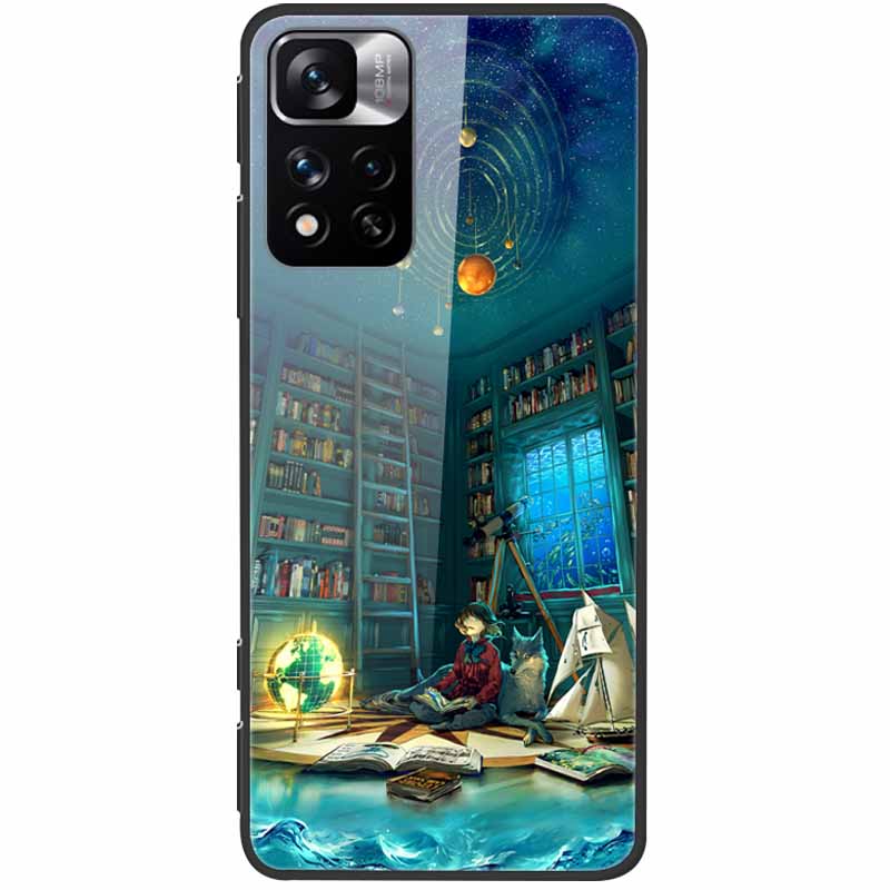 Tempered Glass Case For Xiaomi Redmi Note 11 Pro+ 5G Cover Hard Protective Funda for Redmi Note 11 Pro Plus 5G Soft Bumper 6.67