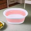 Foldable Wash Basin Plastic Portable Pool Foot Bath Basin Kitchen Fruit Vegetable Washing Basin Footbath Tub Camping Laundry Car Wash Basin