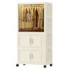 Multi-Layer Foldable Storage Cabinet: Plastic Wardrobe, Shelving Unit, Toy Organizer, Clothes Box