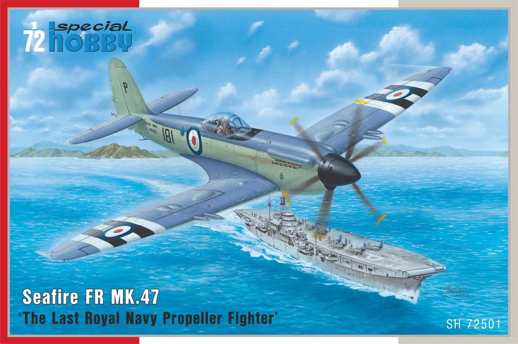 Special Hobby Britisches Supermarine Seafire FR Trägerjäger Plastikmodell SH72501 1/72 Mk.47