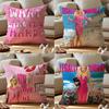 Legally Blonde Cushion Cover Anti-dustmite Pillowcase Invisible Zipper Silky Short Plush Sofa Cushion Cover
