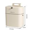 Wall-Mounted Bathroom Trash Can with Lid – Large Square Hanging Wastebasket for Toilets