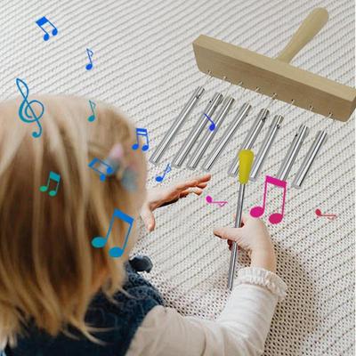 Chime Music Percussion Instrument Percussion Wind Chime Music Instrument With Mallet Single Row Bar Chimes Percussion Instrument