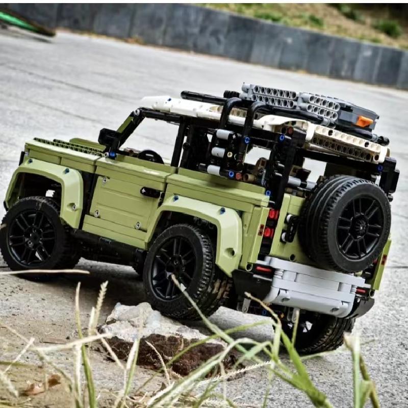 High Tech Car Series Supercar Land Rover Guardian Off Road Vehicle Model Building Blocks Bricks Toys for Kids
