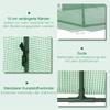 Mini Greenhouse, Portable Tunnel Green House, Green Grow House Steel Frame with 5 Mesh Windows, 3 M, Green