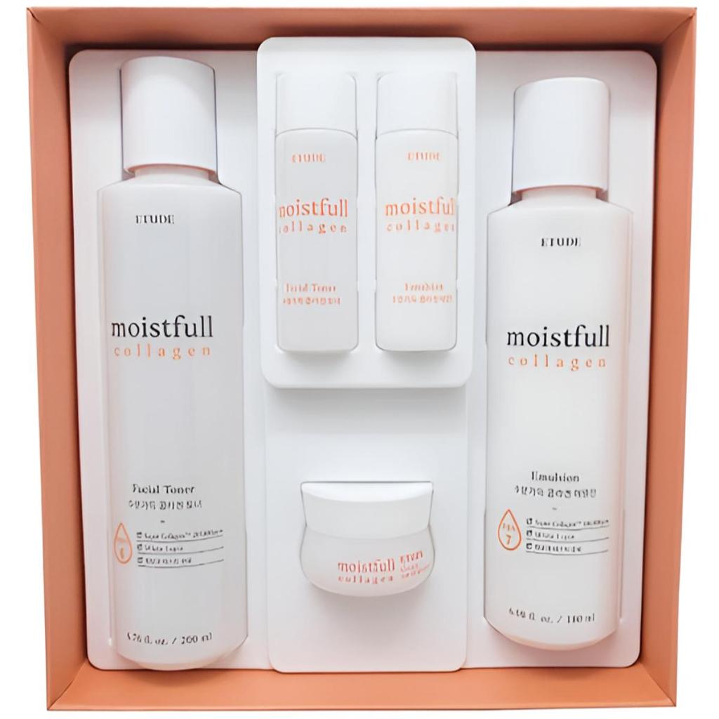 Etude Feuchtigkeitsspendende Collagen-Hautpflege 2 Arten (3 zusätzliche Geschenke), 1 Satz