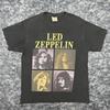 Vintage Led Zeppelin ZOSO T-Shirt Größe L Winterland Doppelseitig Band Tour 90er Unisex T-Shirt