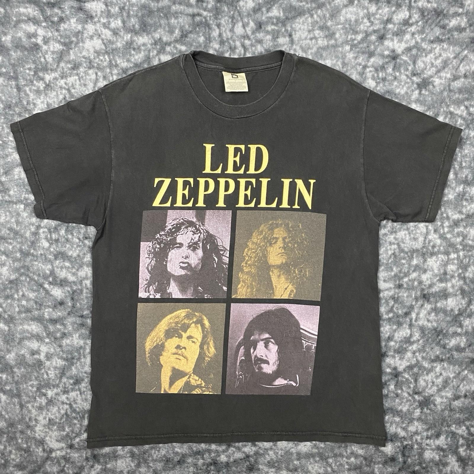 Vintage Led Zeppelin ZOSO TShirt Size L Winterland Double Side Band Tour 90s Unisex T-Shirt L