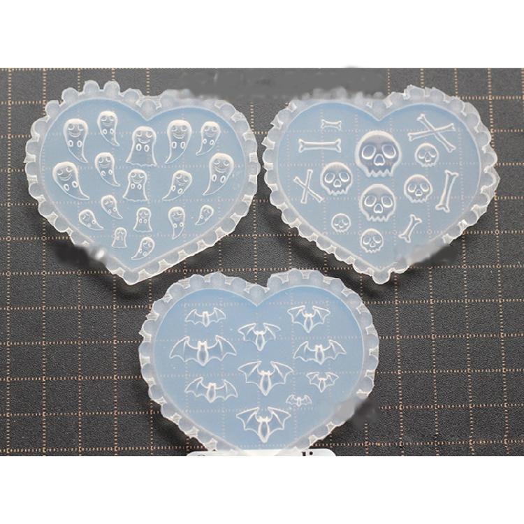 Nail Art Molds Resin Silicone Nail Art Casting Molds 3D Nail Charms Casting Mold
