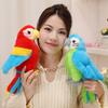 Simulation Red Parrot Doll Plush Toy Bird Doll Children Soothing Rag Doll Boy Birthday Gift