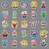 51-Piece Cute Cartoon SpongeBob, Patrick, and Mr. Krabs Waterproof Stickers Set for Journals