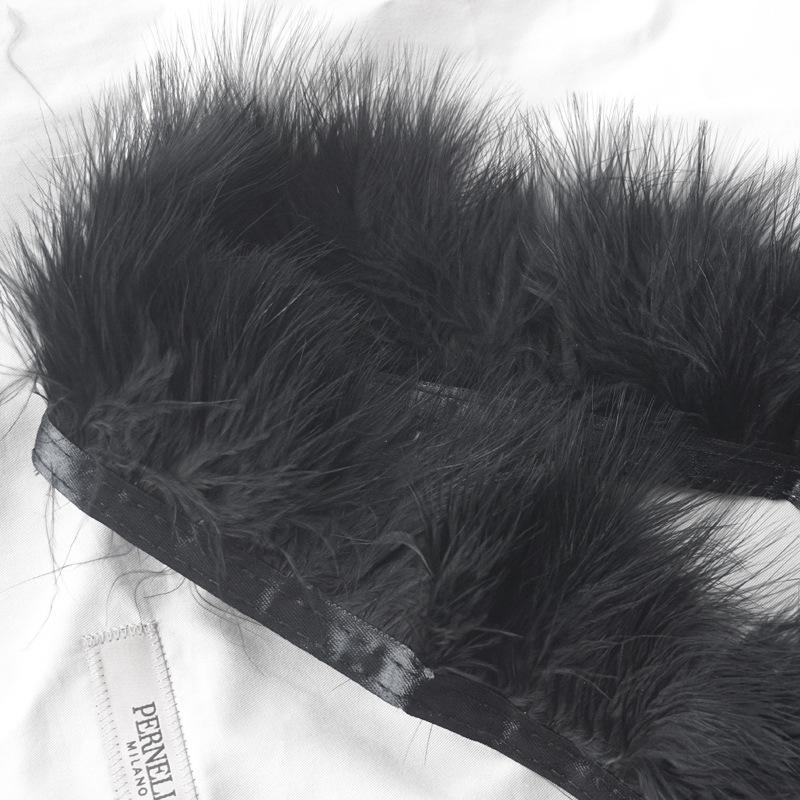 Colorful Vascular Velvet Feather Cloth Edge Cloth Strips Velvet Cloth Belt Clothing Accessories Diy Car Anti -Slip Mat Decoration Material 