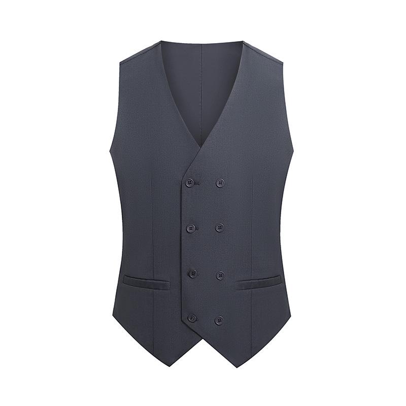 Men s Slim Fit Three-Piece Suit for Wedding, Groom, Business, or Banquet 6XL (approx. 210-240 jin) серого жилета