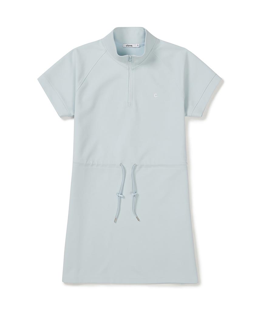 CLOVE [26Ss Clove] Essential Half-Zip Dress (Sky Blue)