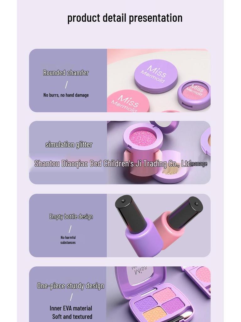 Tocador de Juguete para Niñas con Maquillaje y Joyas, Incluye Bolso de Princesa