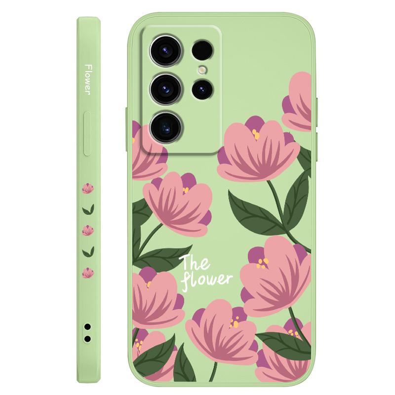 Pink Primrose Phone Case For Samsung Galaxy S25 FE S24 S23 S22 S21 S20 S10 S10E Ultra Plus FE Note 20 Ultra Plus Cover