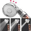 Functions High Pressure SPA Shower Head Water Saving Handheld Rainfall Bathroom Accessory Anion Filter Shower for Bathroom Decor