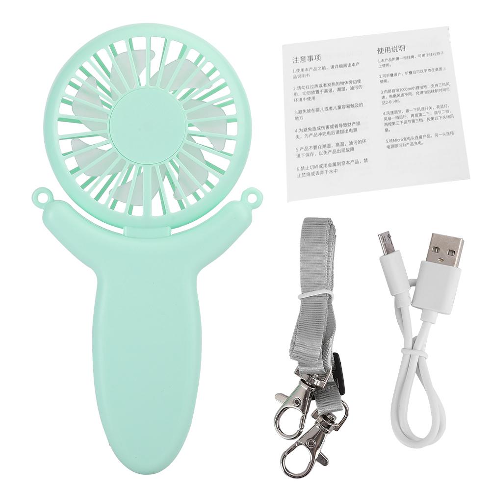 Lanyard USB Fan Handheld Charging Small Portable Desk Bedside