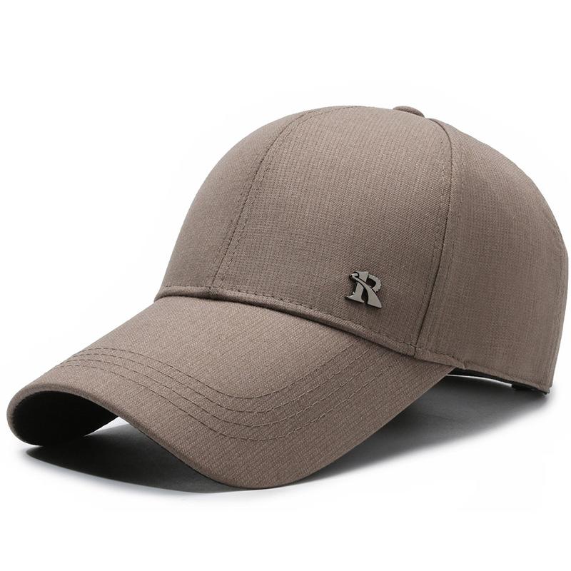 

Весенне-осенняя кепка для среднего возраста для улицы, солнцезащитная, мужская бейсболка бежевый