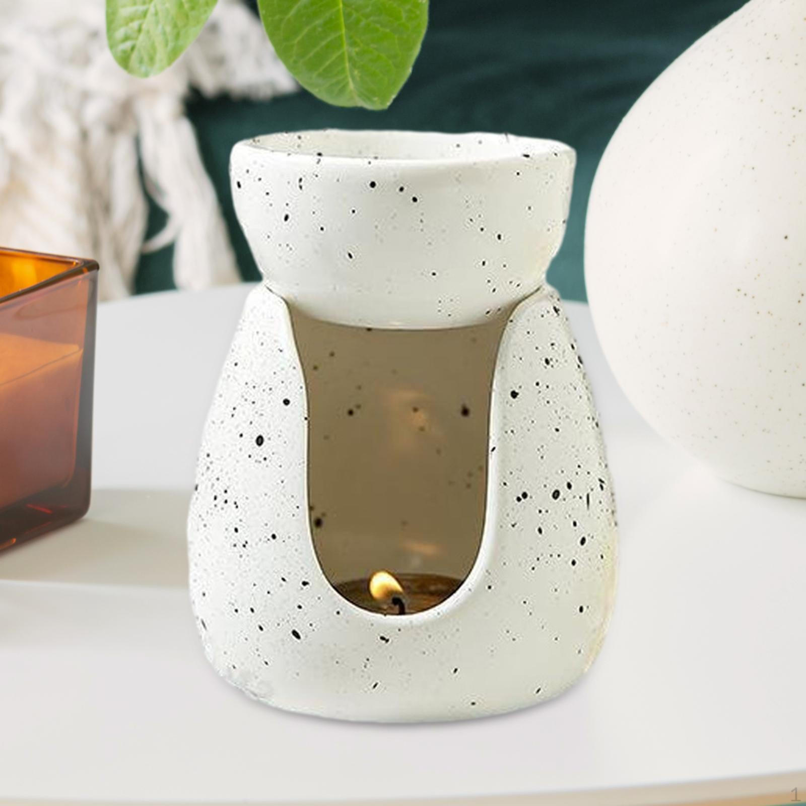 

Essential Oil Burner,Waxes Melt Burner Ceramic Diffuser Aroma Tealight Candle Holder for