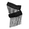 1 Pair Latin Dance Arm Sleeves Competitions Shiny Comfortable Tassel