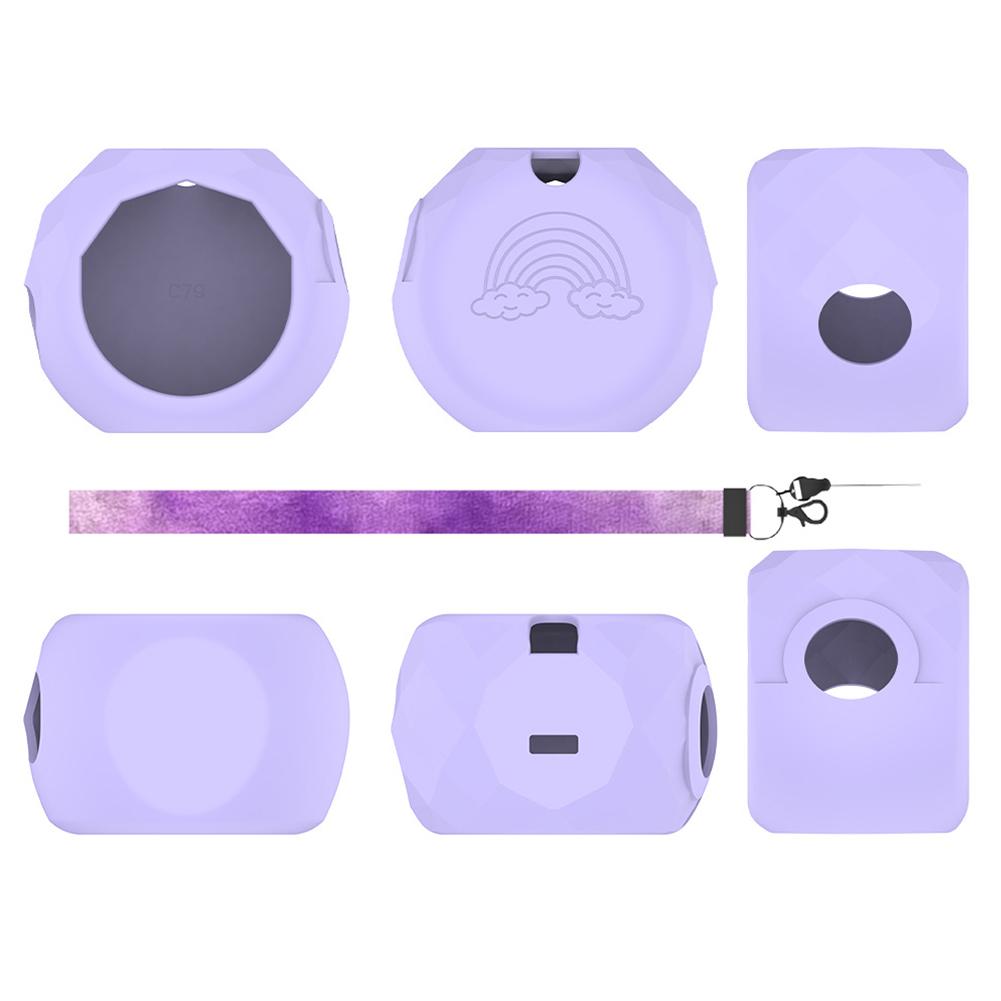 For Takara Tomy Punirunes Protective Case Silicone Shockproof Anti-fall Cover Virtual Electronic Pets Accessories With Lanyard