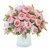 Simulation Flowers Rose Flowers Wedding Bridal Bouquet Bouquet Living Room Flower Arrangement Decoration Peony Ball Chrysanthemum Fake Flowers