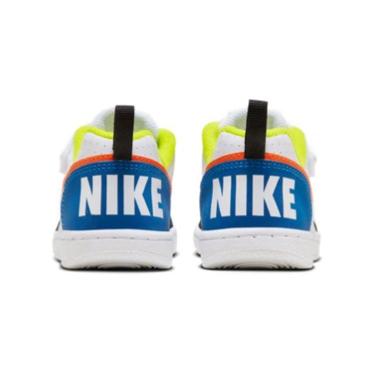 Nike Court Borough Casual Lightweight Durable Low-Top Kids Skate Shoes Kids Sneakers White Blue Orange DV9114-181