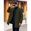 Male Streetwear Jackets Man's Solid Color Casual Outerwear And Coats Single Breasted Lapel Wool Men's Jacket For Spring Winter