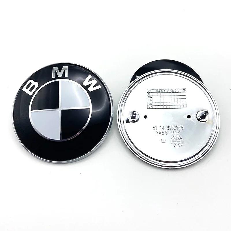 For BMW Hot 2025 1pcs 82mm 74mm Car Emblem Badge Hood Front Rear Trunk Logo for Bmw E46 E39 E38 E90 E60 Z3 Z4 X3 X5 X6 511481323