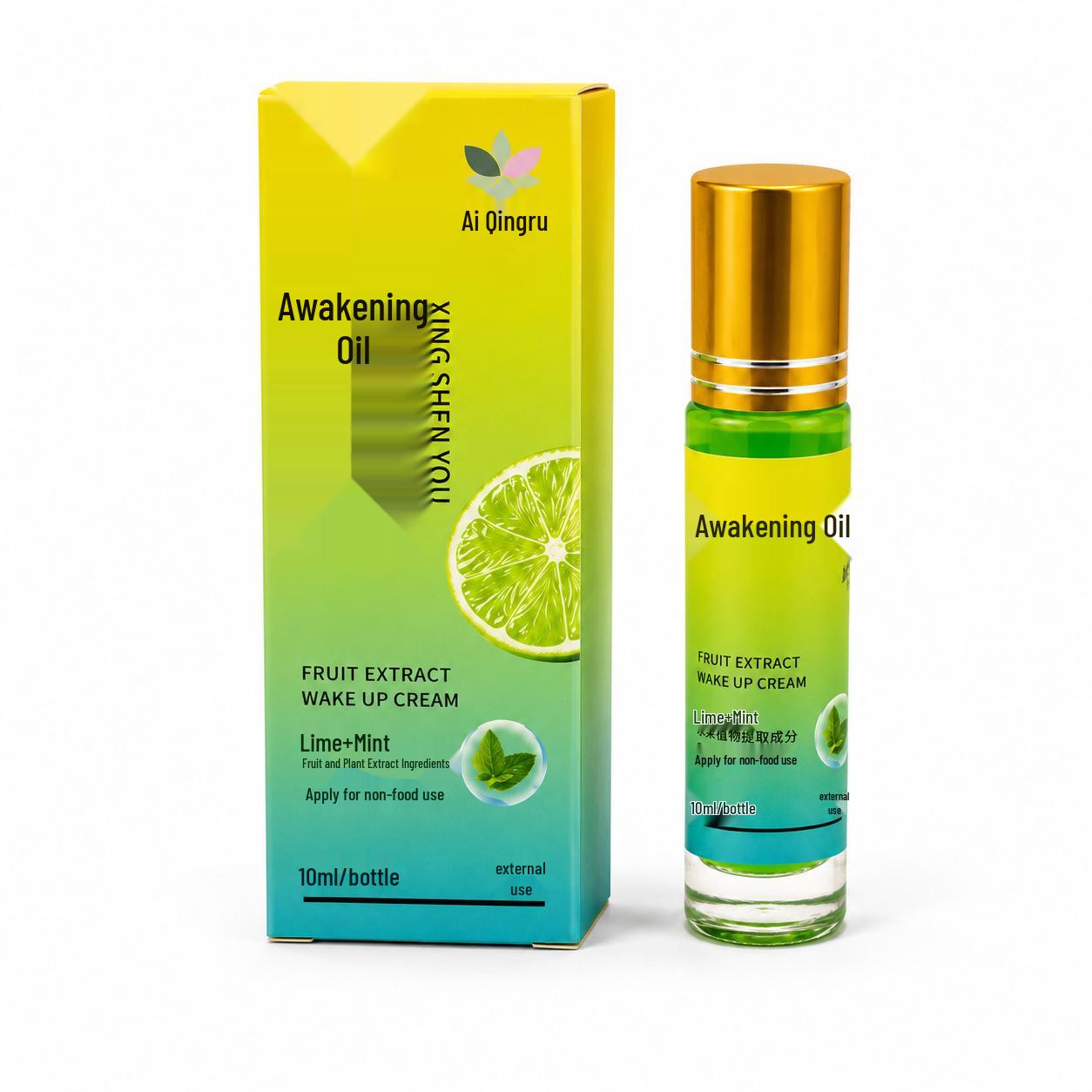 Ai Qing Ru Herbal Invigorating Rollerball: Anti-Drowsiness Cooling Oil for Students and Drivers