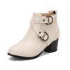 Women's High-heeled Short Boots Autumn and Winter New Thick-heeled Large-size Casual Short Boots