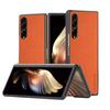 Módní pouzdro pro Samsung Galaxy Z Fold 6 5 4 Fold3 5G jednoduchý lehký jednobarevný textilní kožený kryt pro pouzdro fold6