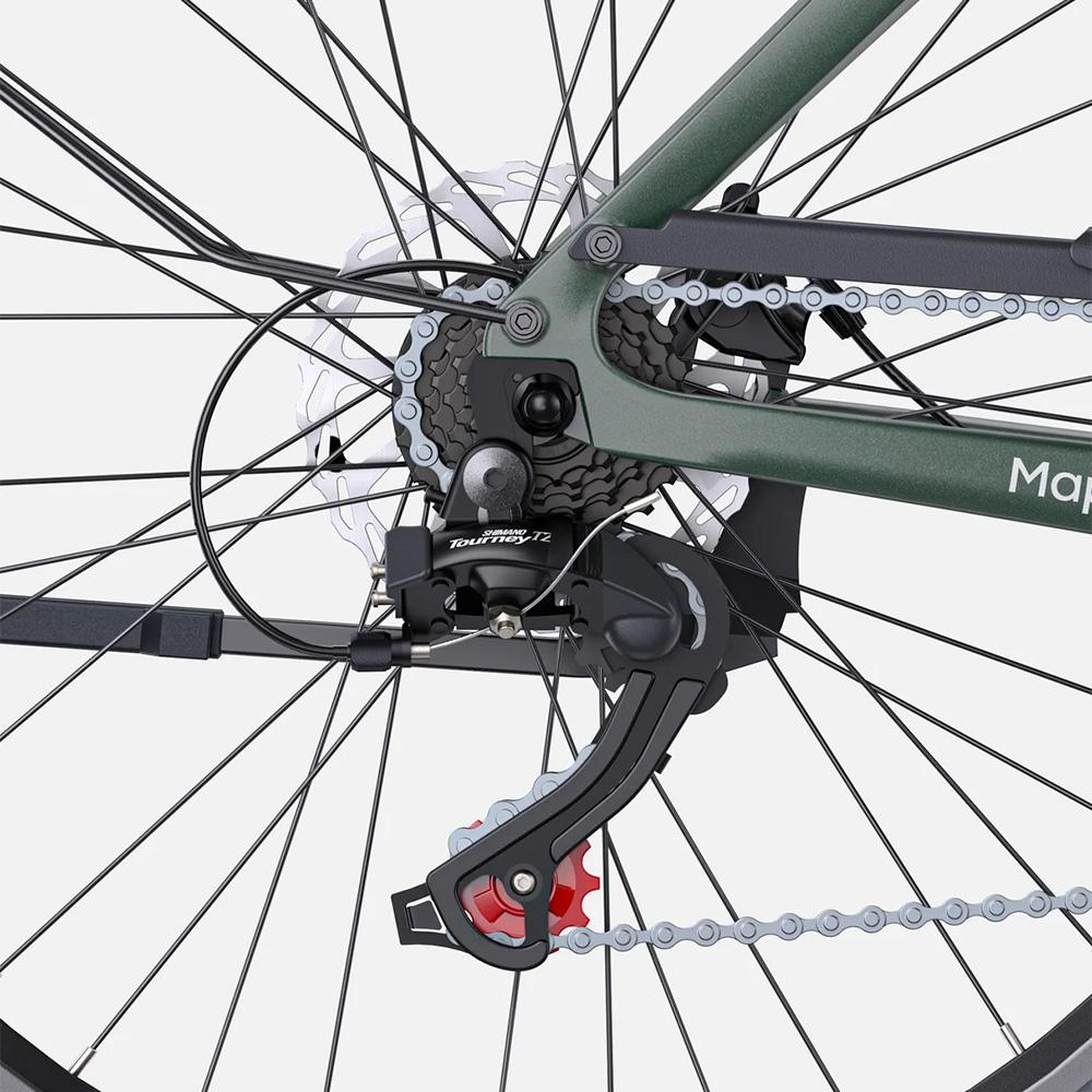 Electric Bicycle Engwe 27.5" 250W Motor Dual Brake 7 Speed 36V 10AH City Ebike Top Speed 25Km/h Max Load 120Kg N1 Air