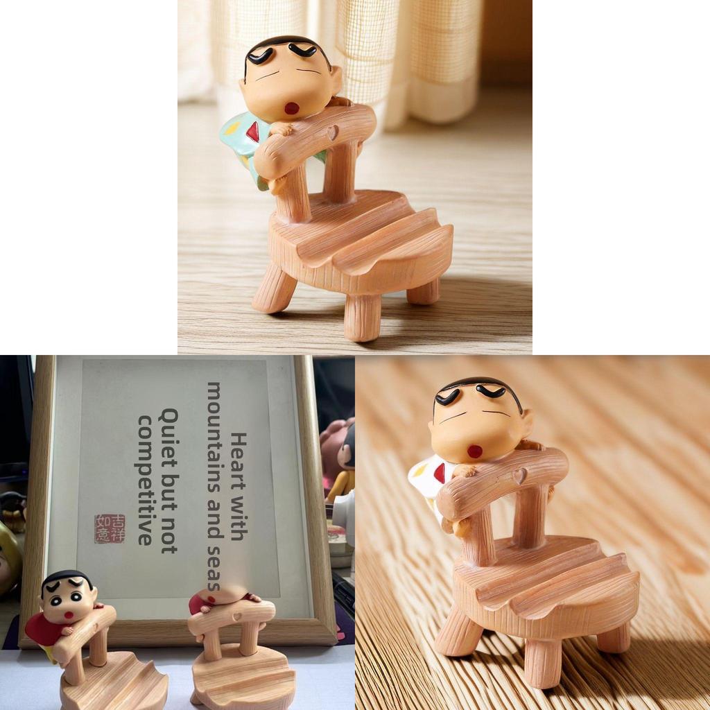 Crayon Shin Chan Phone Stand Pvc Cute Desktop Decor Gift For Home Office