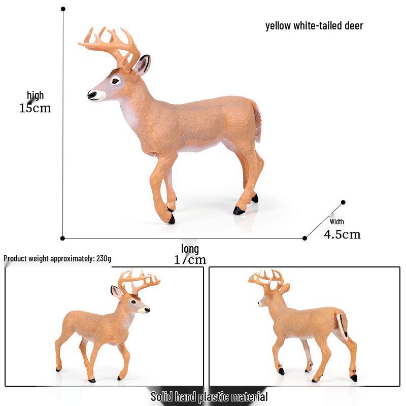 Cross-Border Christmas Wildlife Deer Model Cake Decoration Set