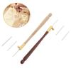 4pcs/kit 110mm French Embroidery Needle Tambour Crochet Hook Wood Handle 3 Needles S Couture Luneville Glitter Bead Too Giftl