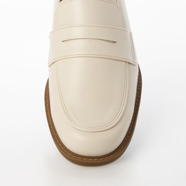 ING Size IGAG32090 Women's Loafers, Black, 22.5cm,