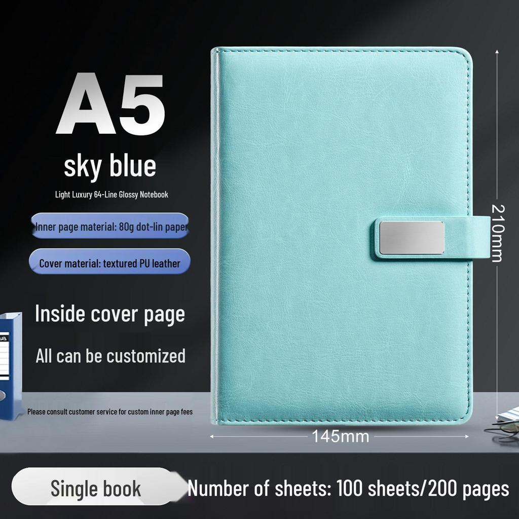 Customizable A5/B5 Business Notebook with Logo - Thick Cover for Office Meetings