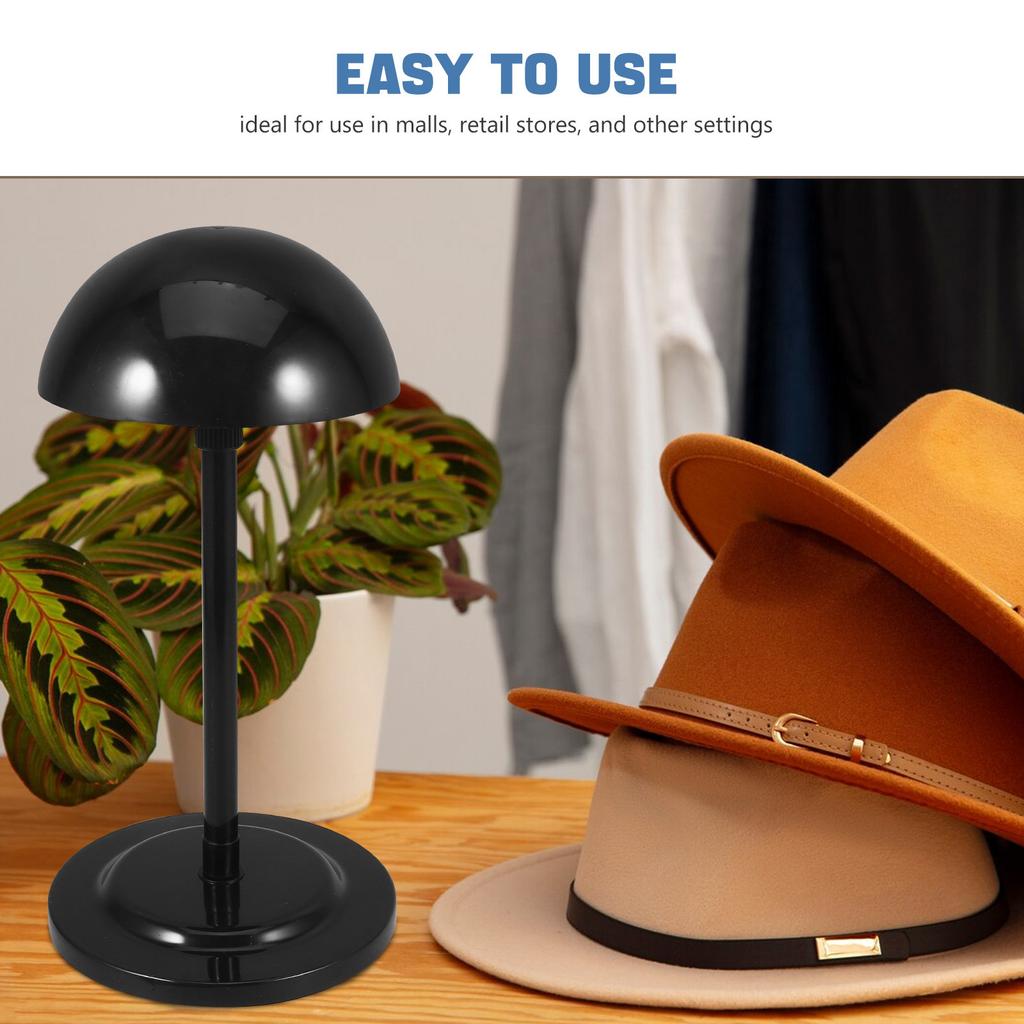 Portable Telescopic Hat and Holder Stand Adjustable Desktop Display Rack for Retail Mall Freestanding Organizer