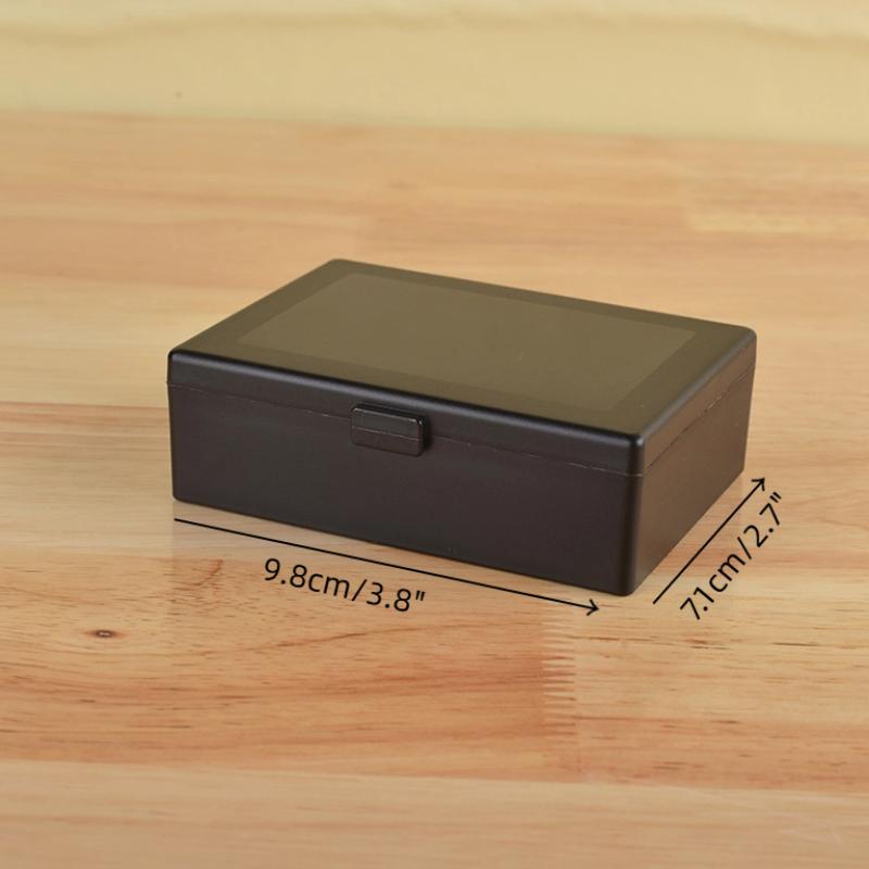 Průhledný plastový úložný box na karty Pocards Malý úložný box na karty Stolní organizér Klasifikační box Kancelářské potřeby