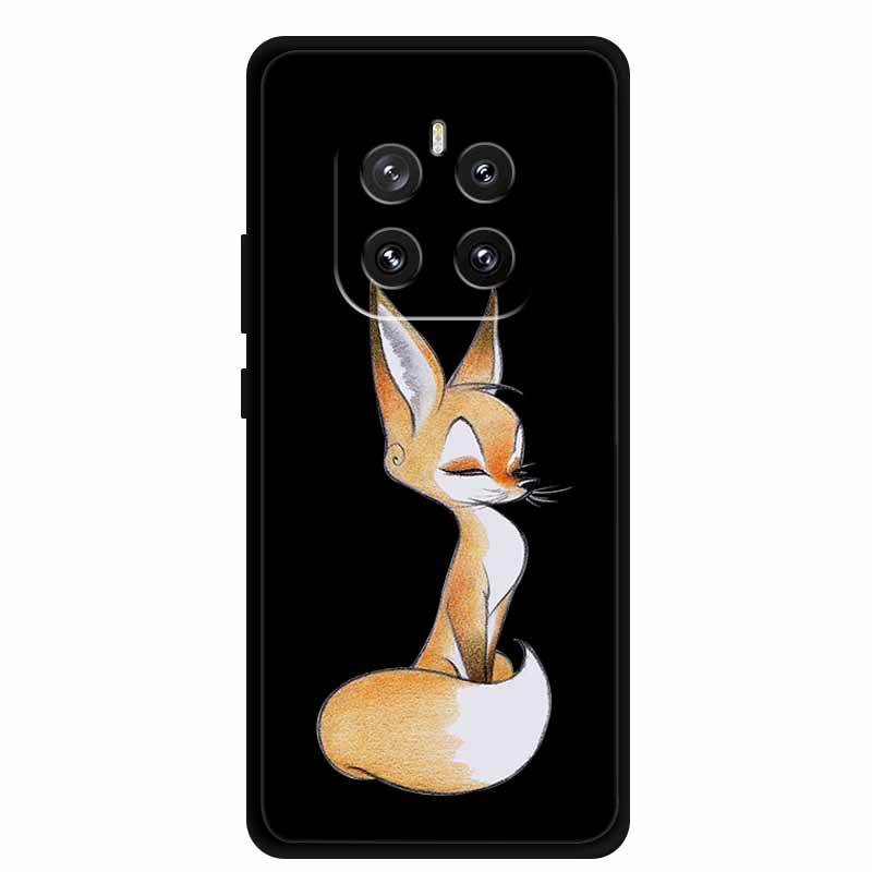 For Honor GT Pro 5G Phone Case Lovely Cartoon Cat Black Silicone Soft Back Cover For Honor GT Pro Case G T Pro Coque 6.78" Shell