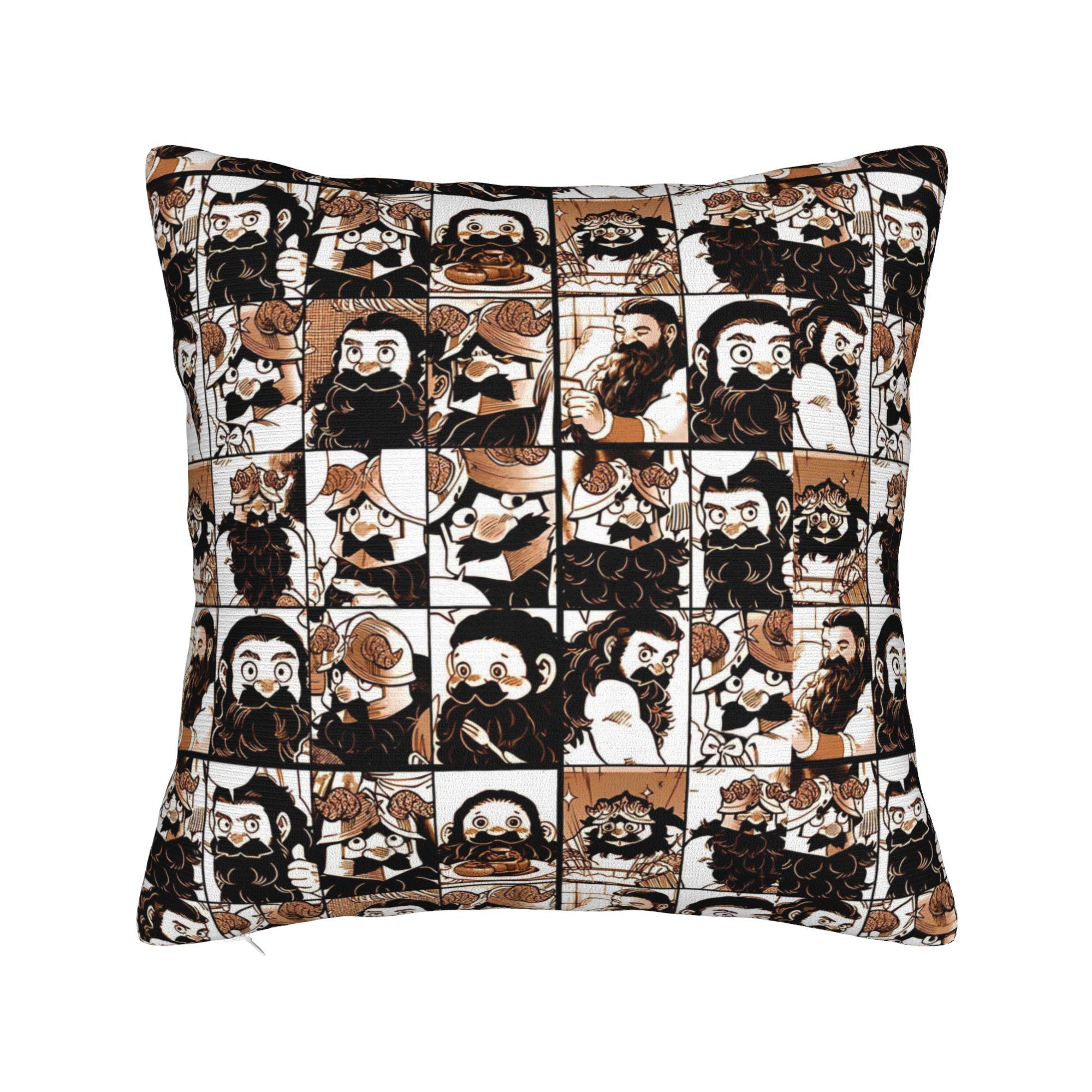 Dungeon Meshi Anime Delicious in Dungeon Pillow Case  Soft Pillow Cover For Sofa Car Home Decor Fashion Pillowcases 30cm x 30cm