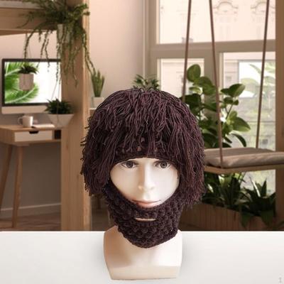 Pălărie cu barbă tricotată Rochie tricotată Accesorii foto Mască de schi Căciulă de iarnă pentru alergare Călătorii