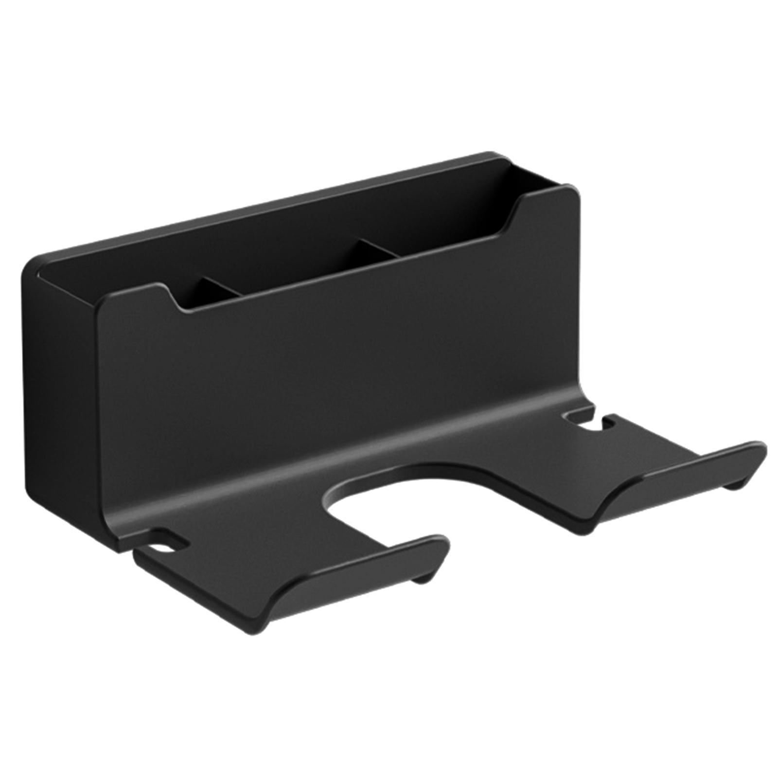 

Настенная подставка для фена Эффективно организует Экономит место Кронштейн для фена Водонепроницаемая полка для фена Многофункциональная чёрный