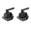 2Pcs Front Windscreen Nozzle Washer Jets 735277664 6438J0 Car Front Windscreen Washer Nozzle For Nemo Bipper Fiat Qubo Fiorino