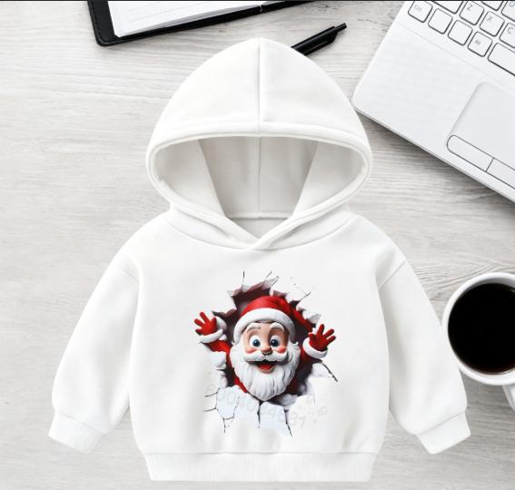 Herbst/Winter Kinder Freizeit Kapuzenpullover - Trendige Weihnachts Kollektion - Große Größe Bequemer Pullover Sweatshirt
